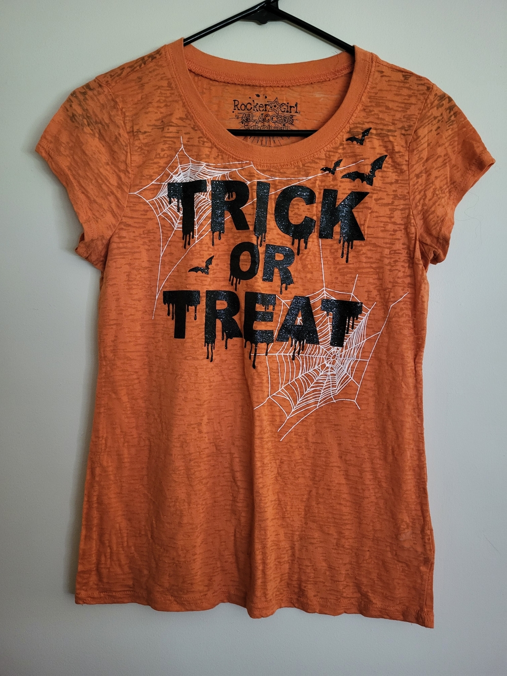ALL ACCESS Orange Short-Sleeve Halloween Graphic Tee